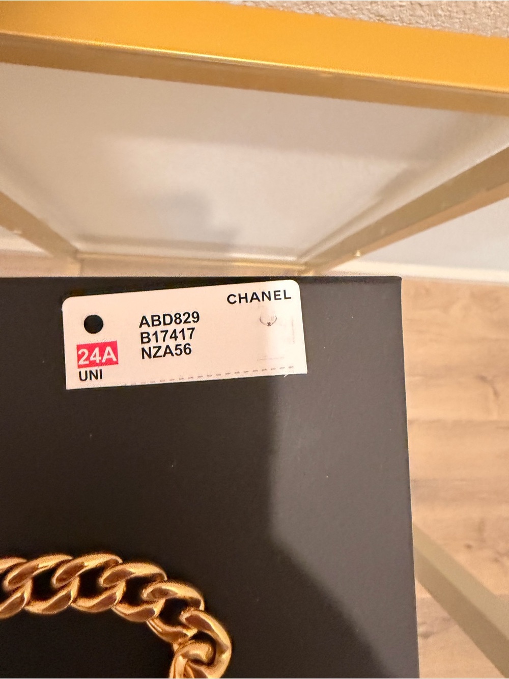 CHANEL Gold Chain Necklace with Quilted CC Emblem - Picture 6 of 7